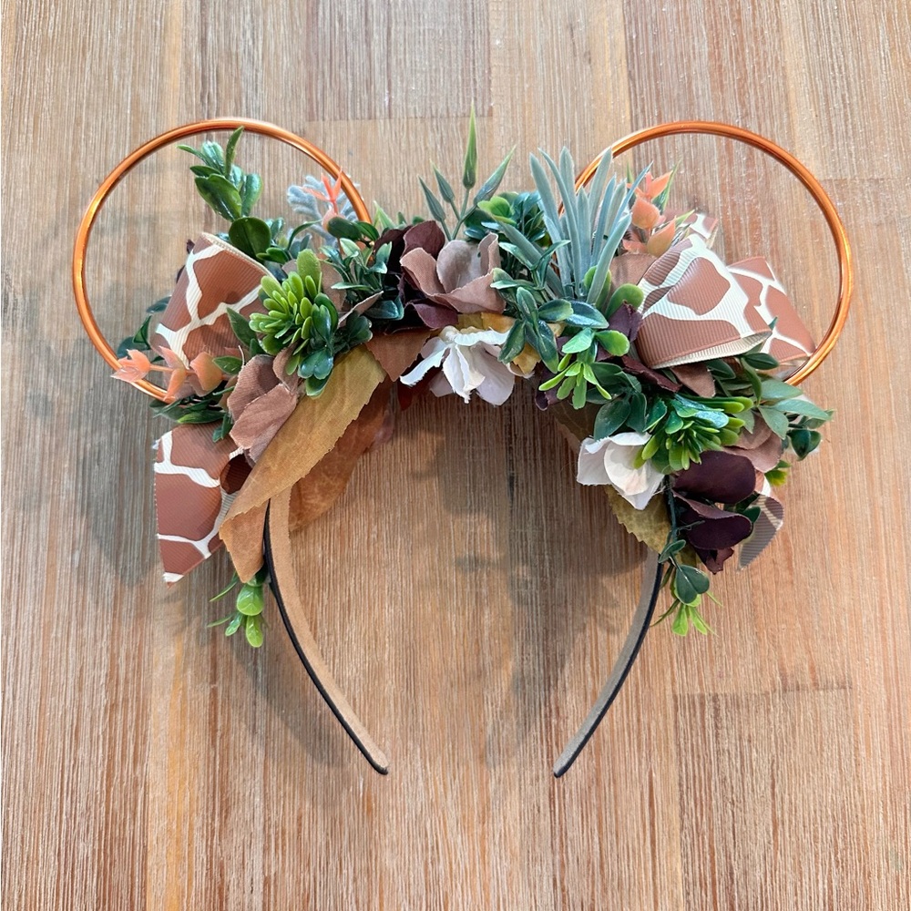 Safari Giraffe Animal Kingdom Mickey ear headband